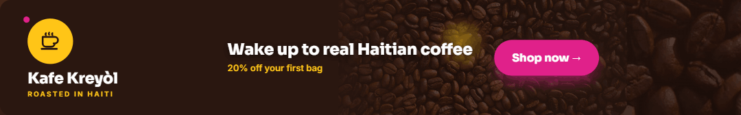 Example banner ad — Kafe Kreyòl